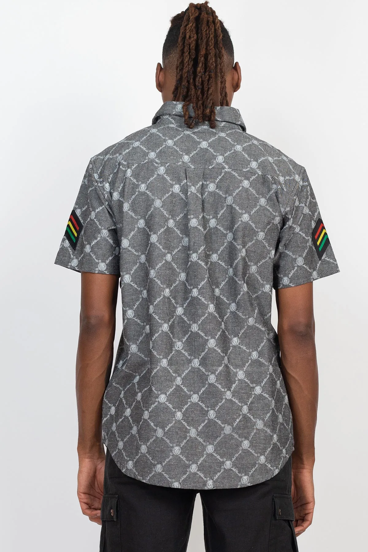 JahRoot Chain Link Fence Button Up Shirt