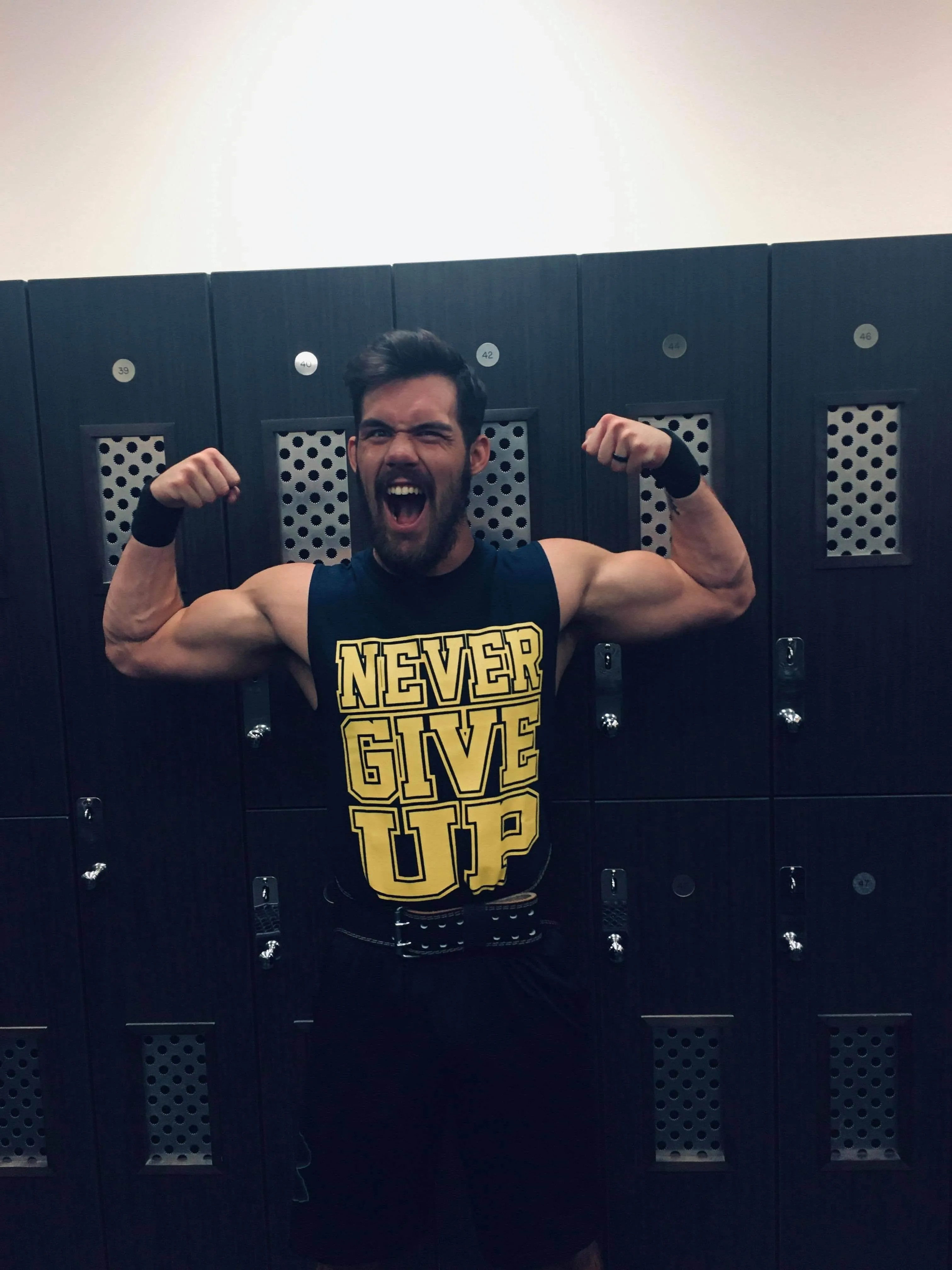 John Cena Never Give Up Sleeveless Muscle T-shirt