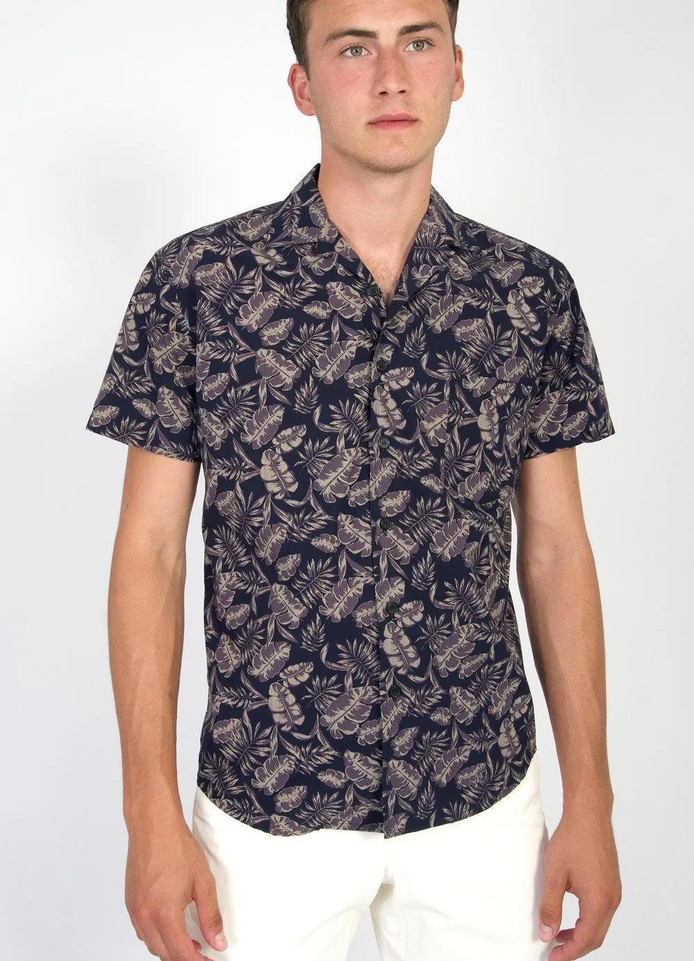 JONNY | Printed Short Sleeve Shirt | Jungleplant