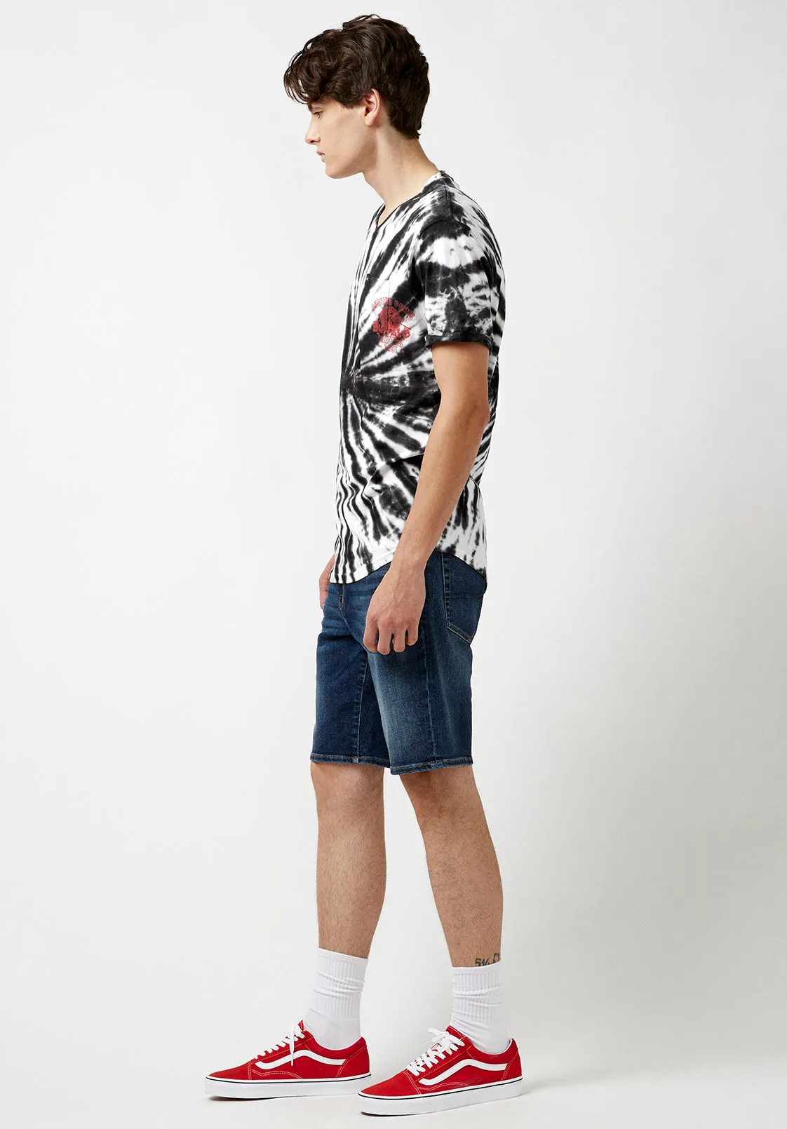 Kolis Tie Dye Black & White T-Shirt - BM23933