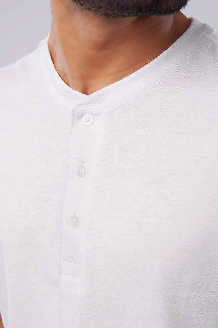 Lacey White Henley T-shirt