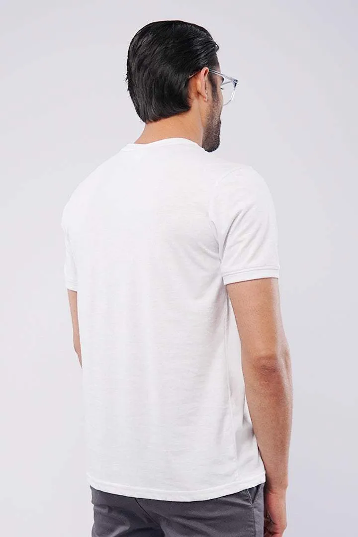 Lacey White Henley T-shirt