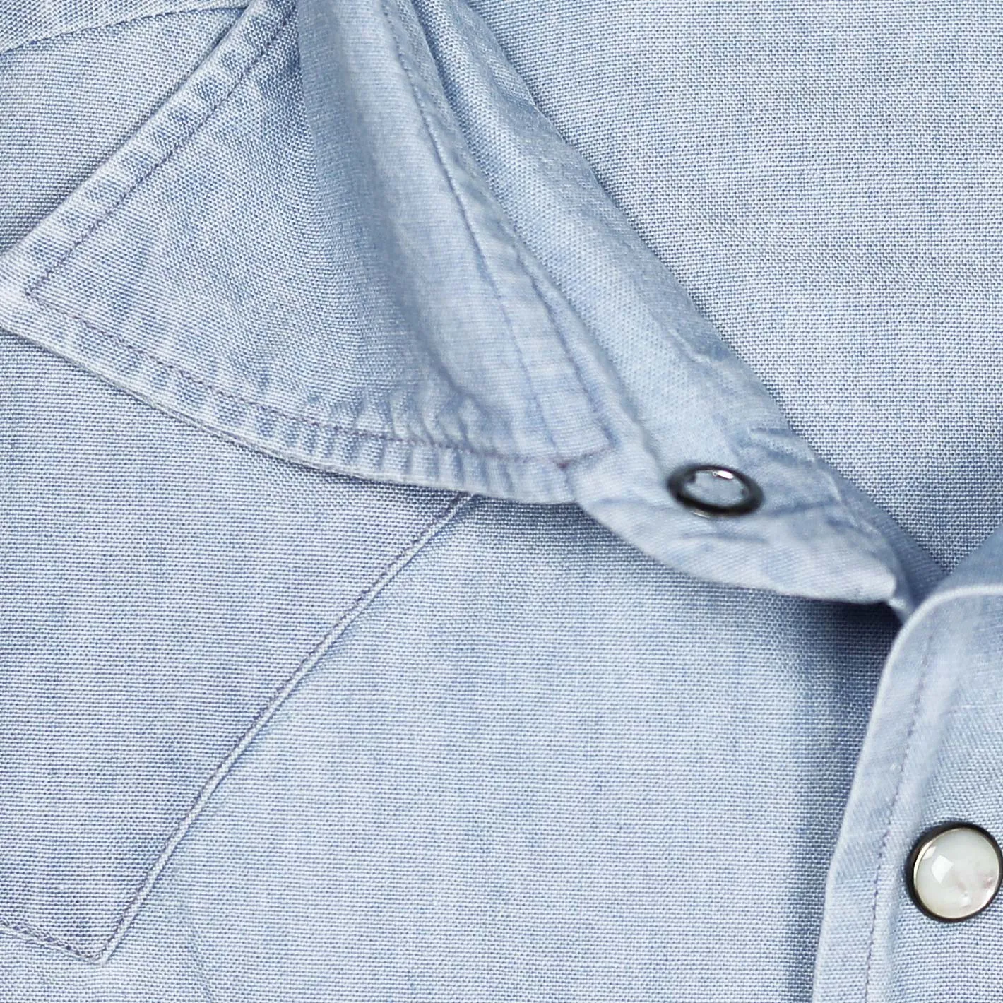 Light Blue Chambray Rodeo Shirt