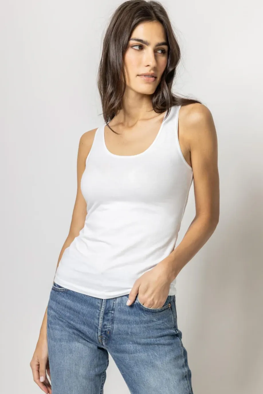 Lilla P Classic Sleeveless Scoop Tank