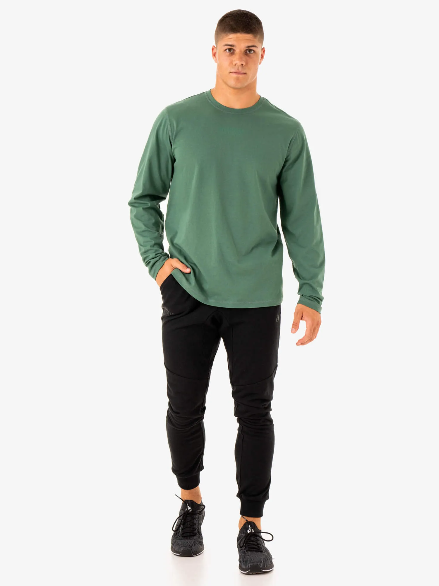 Limitless Unisex Forest Green Long Sleeve T-Shirt