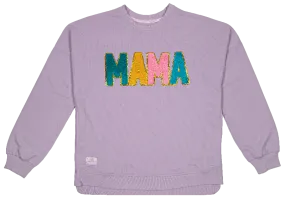 'Mama' Patch Crewneck Pullover by Simply Southern