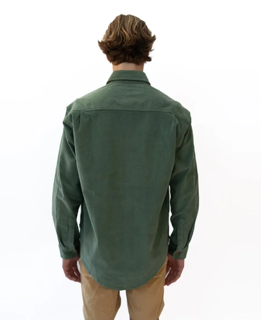 Marlow Long Sleeve Cord Shirt | Khaki