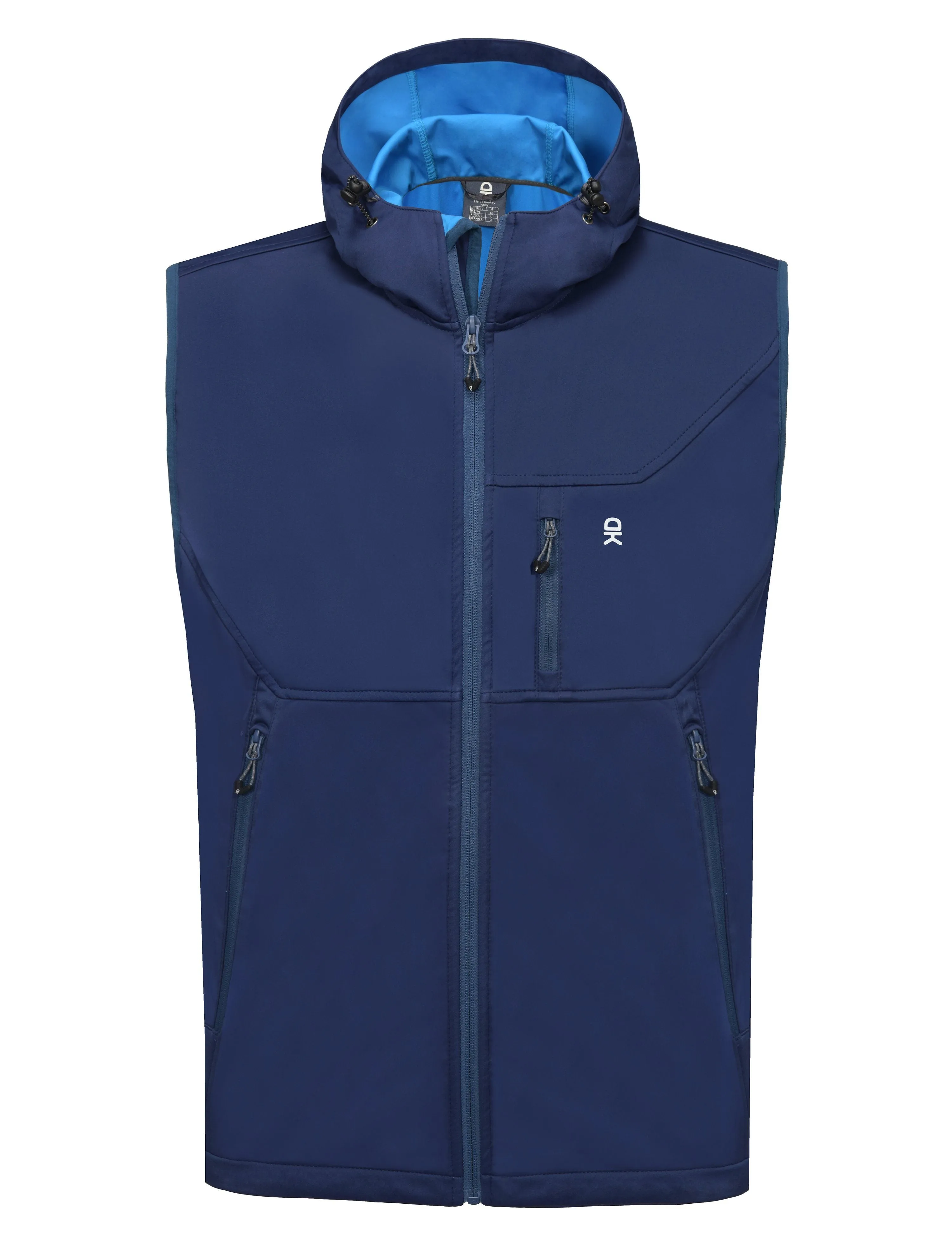 Men's Hooded Windproof Softshell Vest all