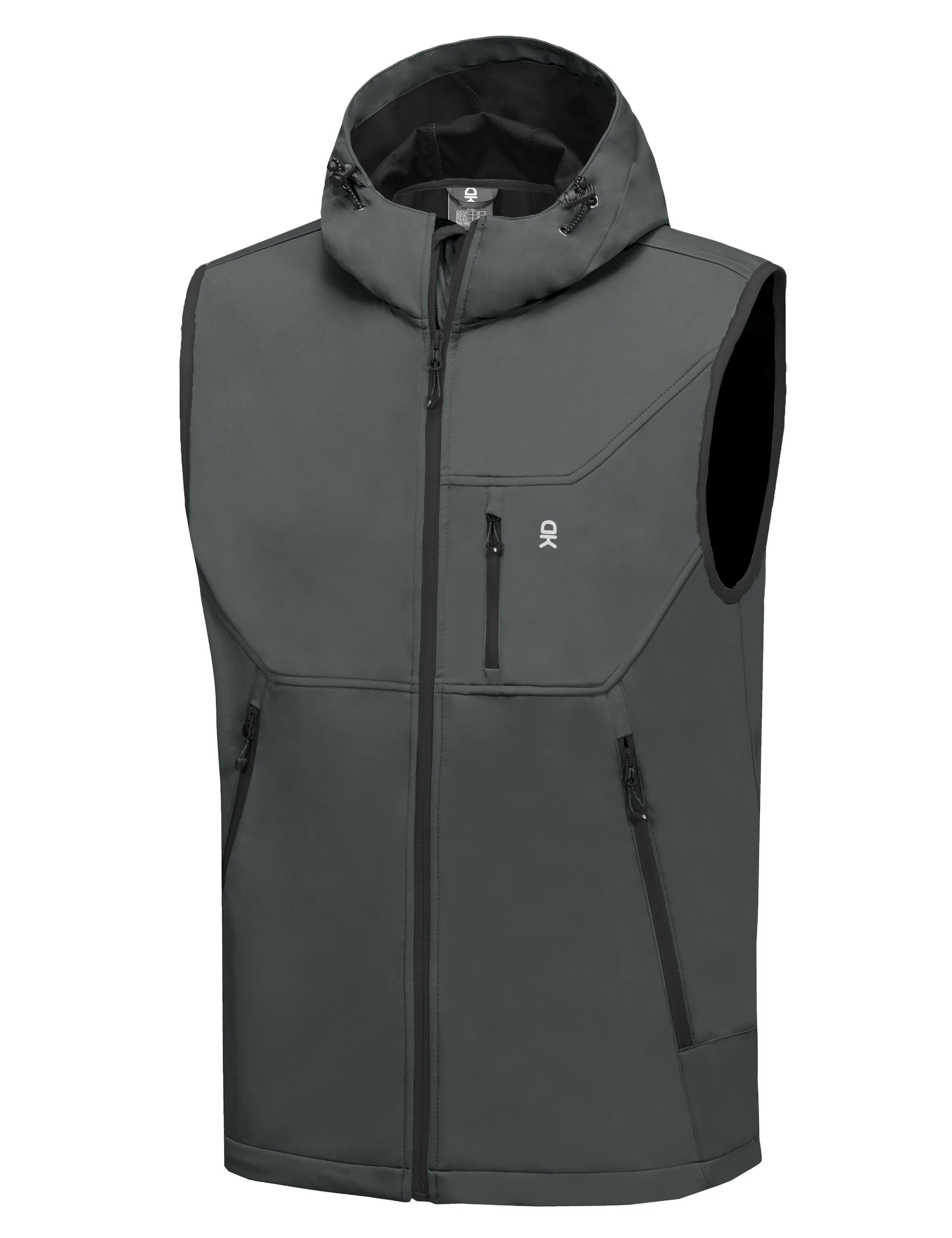 Men's Hooded Windproof Softshell Vest all