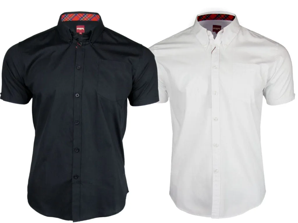 Mens Merc London 'BAXTER' Short Sleeved Shirt