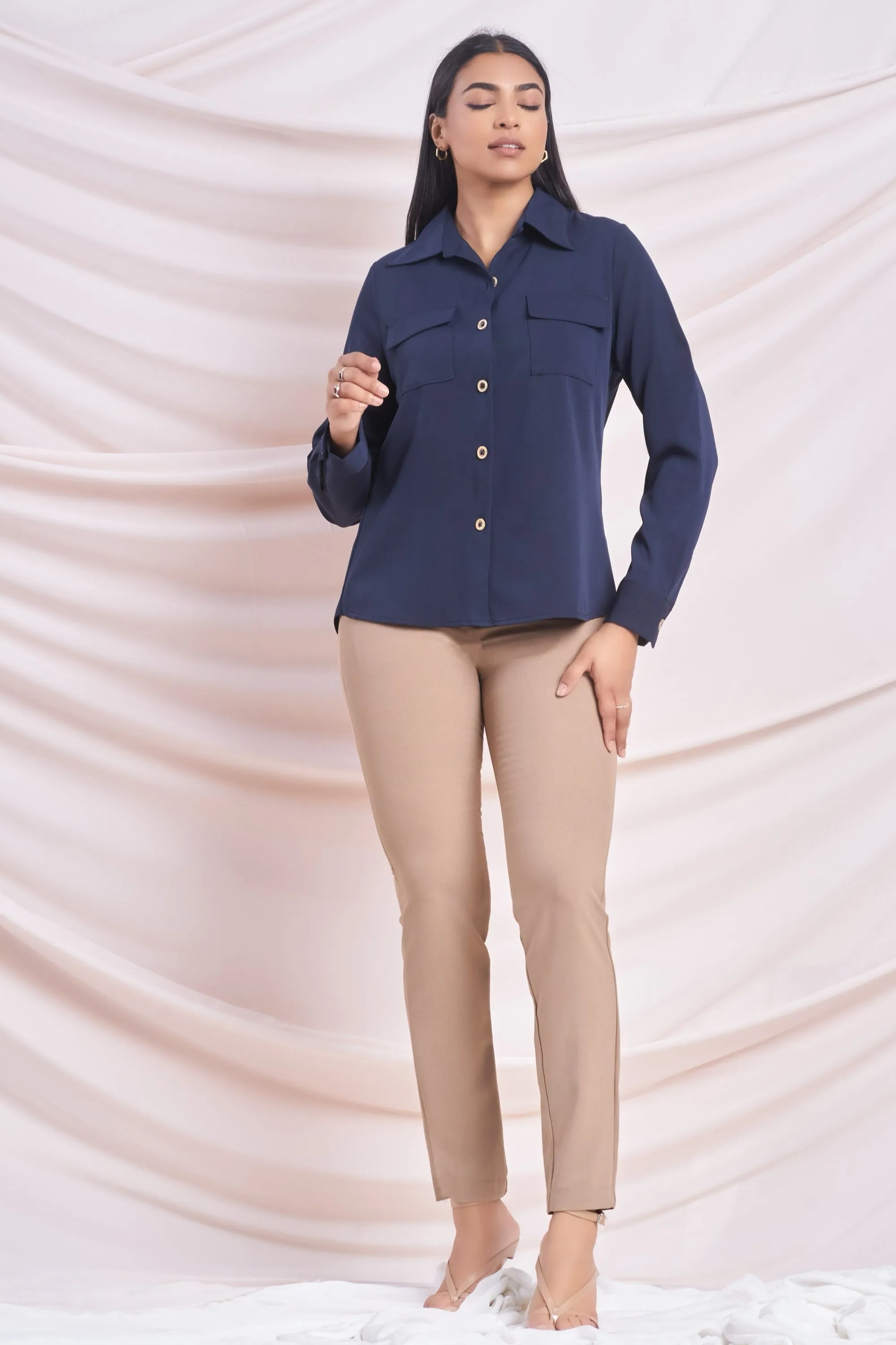 Navy Long Sleeve Shirt