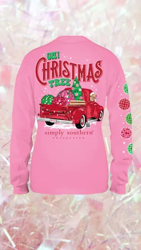 'Oh Christmas Tree' Disco Long Sleeve Tee by Simply Southern