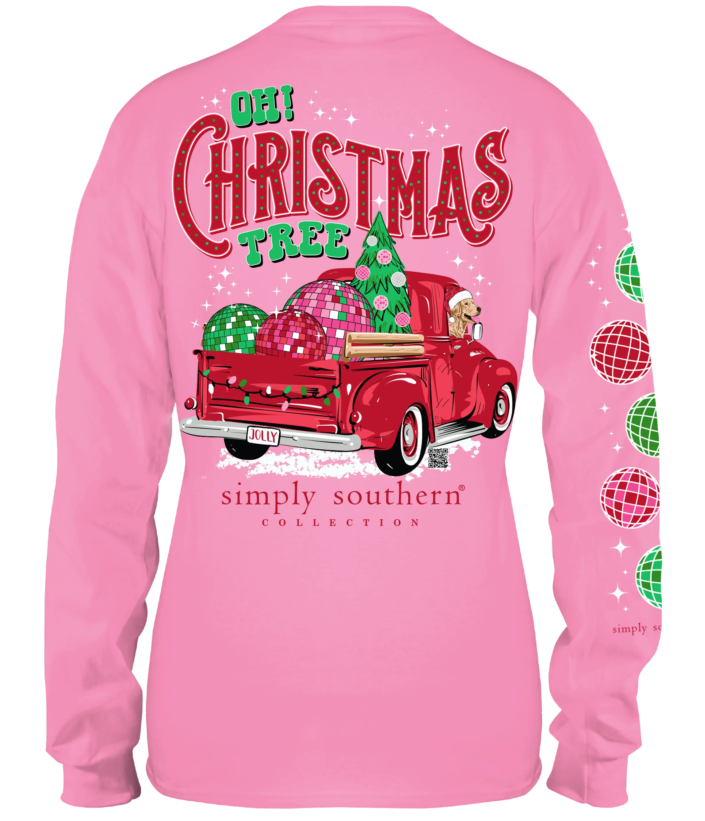 'Oh Christmas Tree' Disco Long Sleeve Tee by Simply Southern