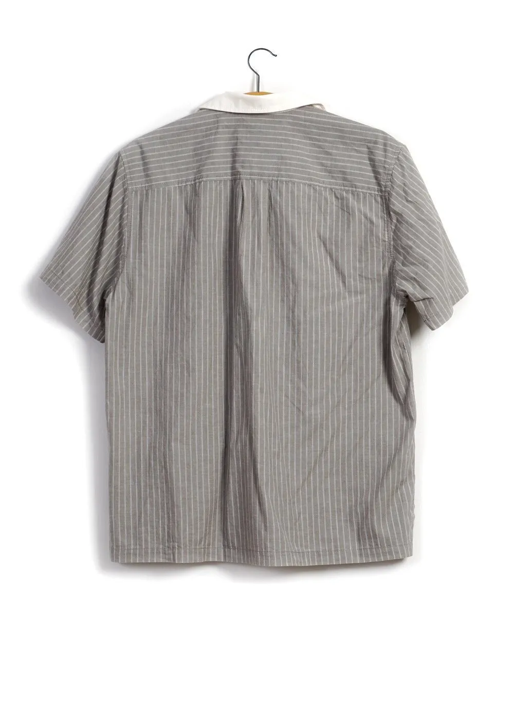 PHILIP | Short Sleeve Pull-On Shirt | Stripe/Nature