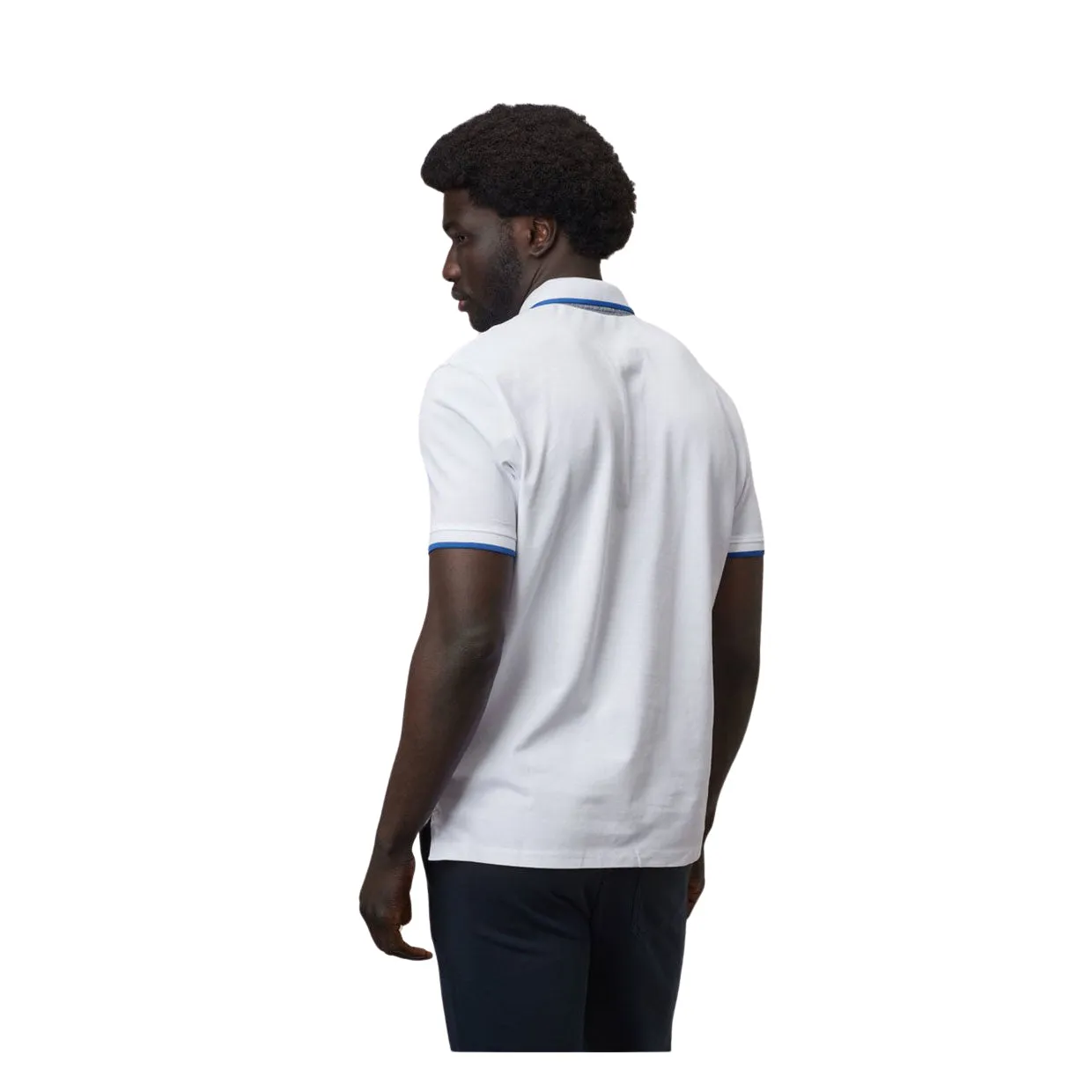 Polo Uomo Blauer Bianco