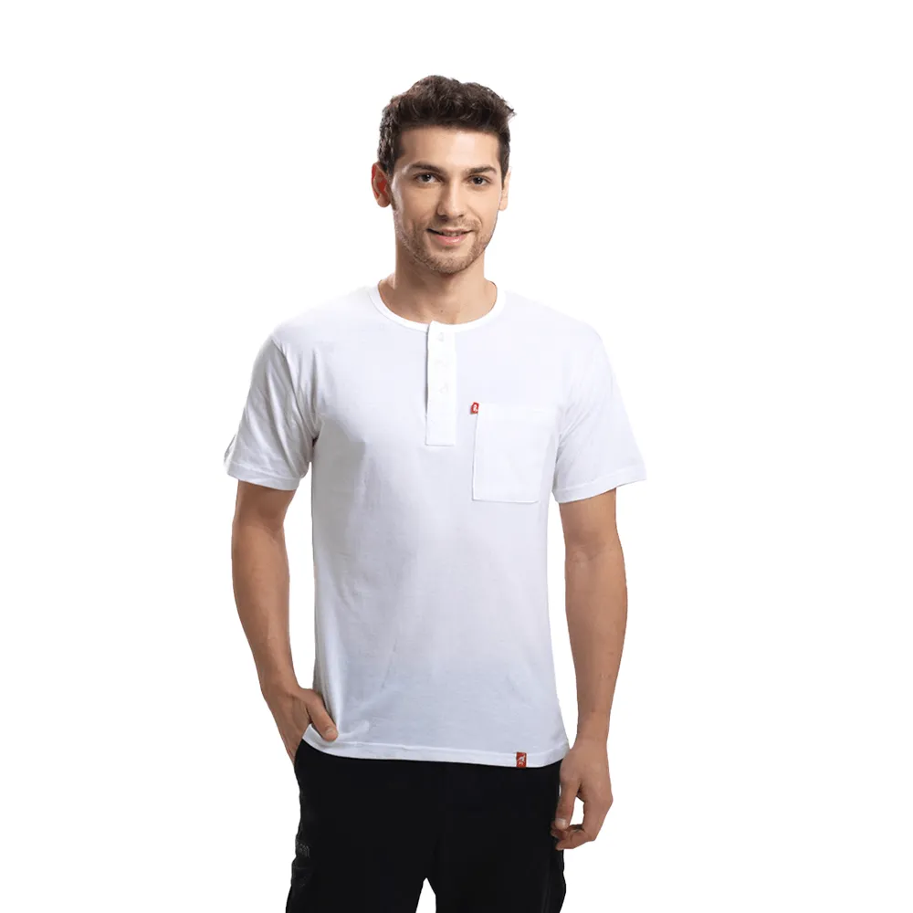 Pure White Henley (Pack Of 3)