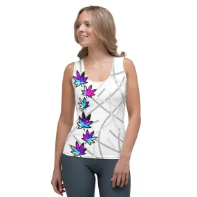 Purple Drip Leaf Sublimation Cut & Sew Tank Top