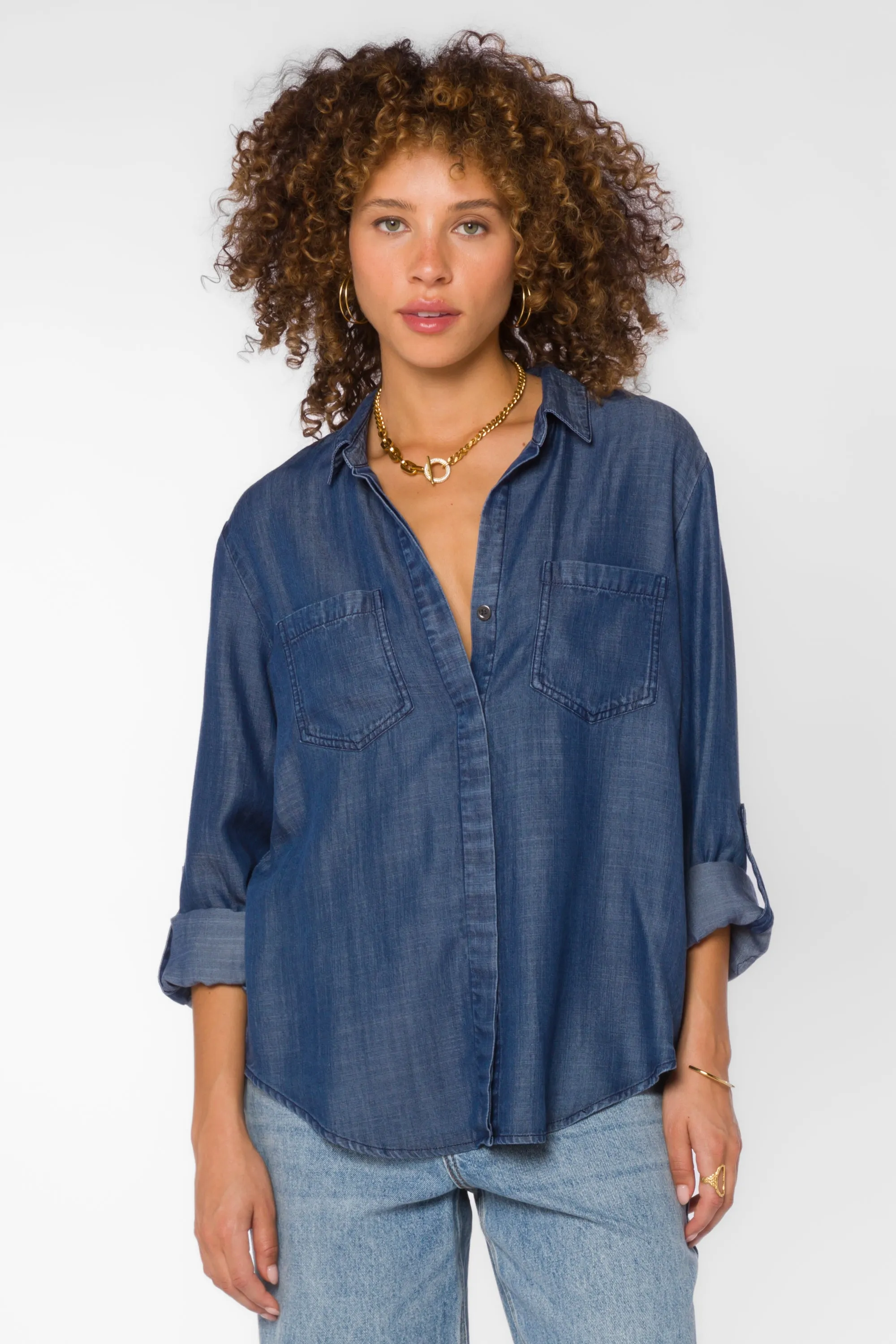 Riley Chambray Blue Shirt