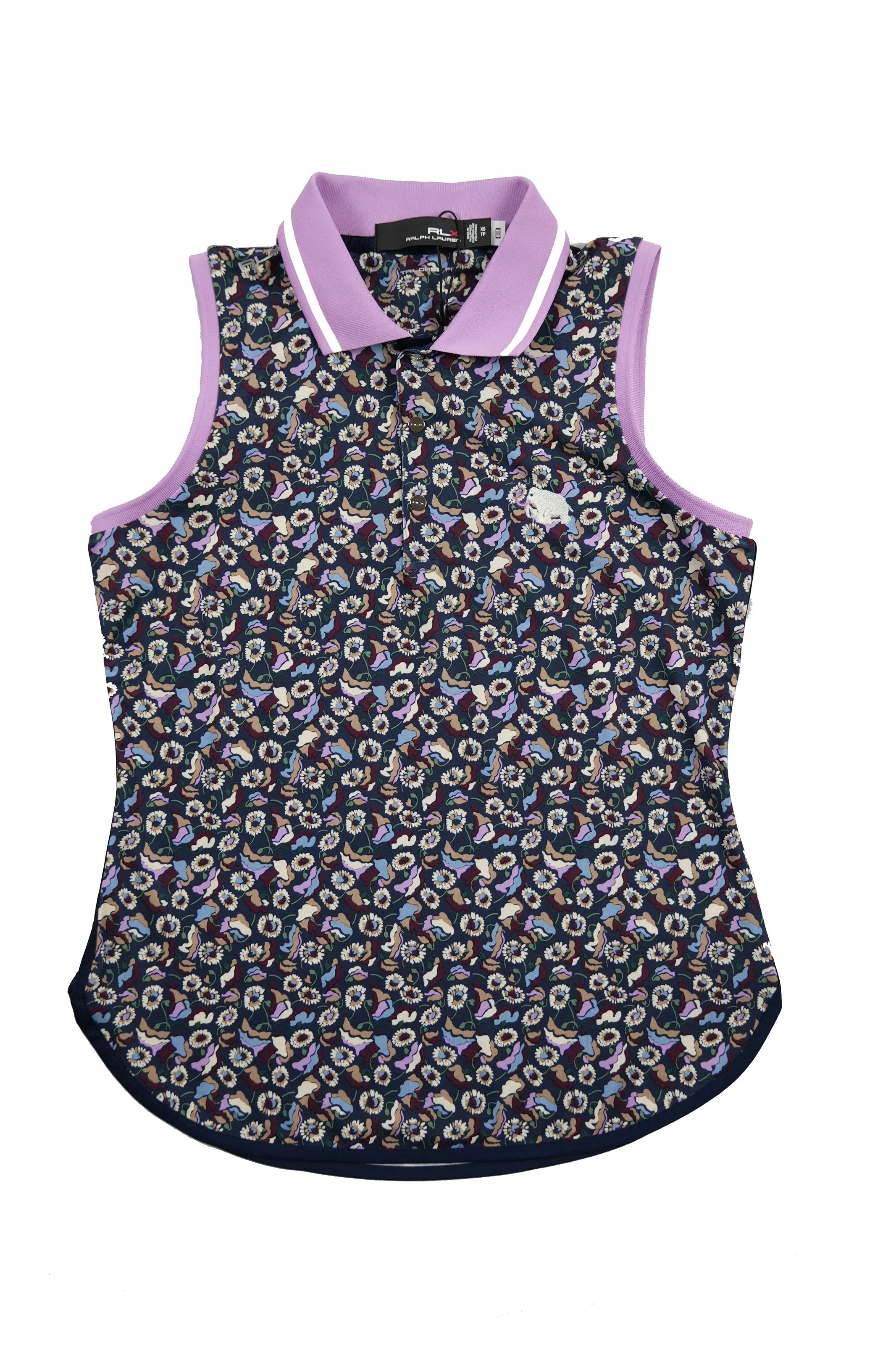 RLX Navy Print Sleeveless Shirt