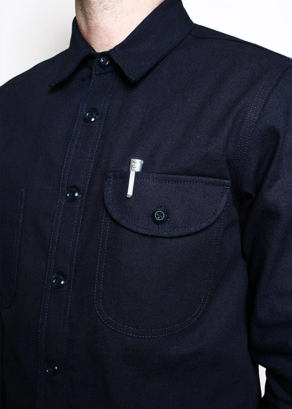 Rogue Territory - Work Shirt // Indigo Selvedge Canvas