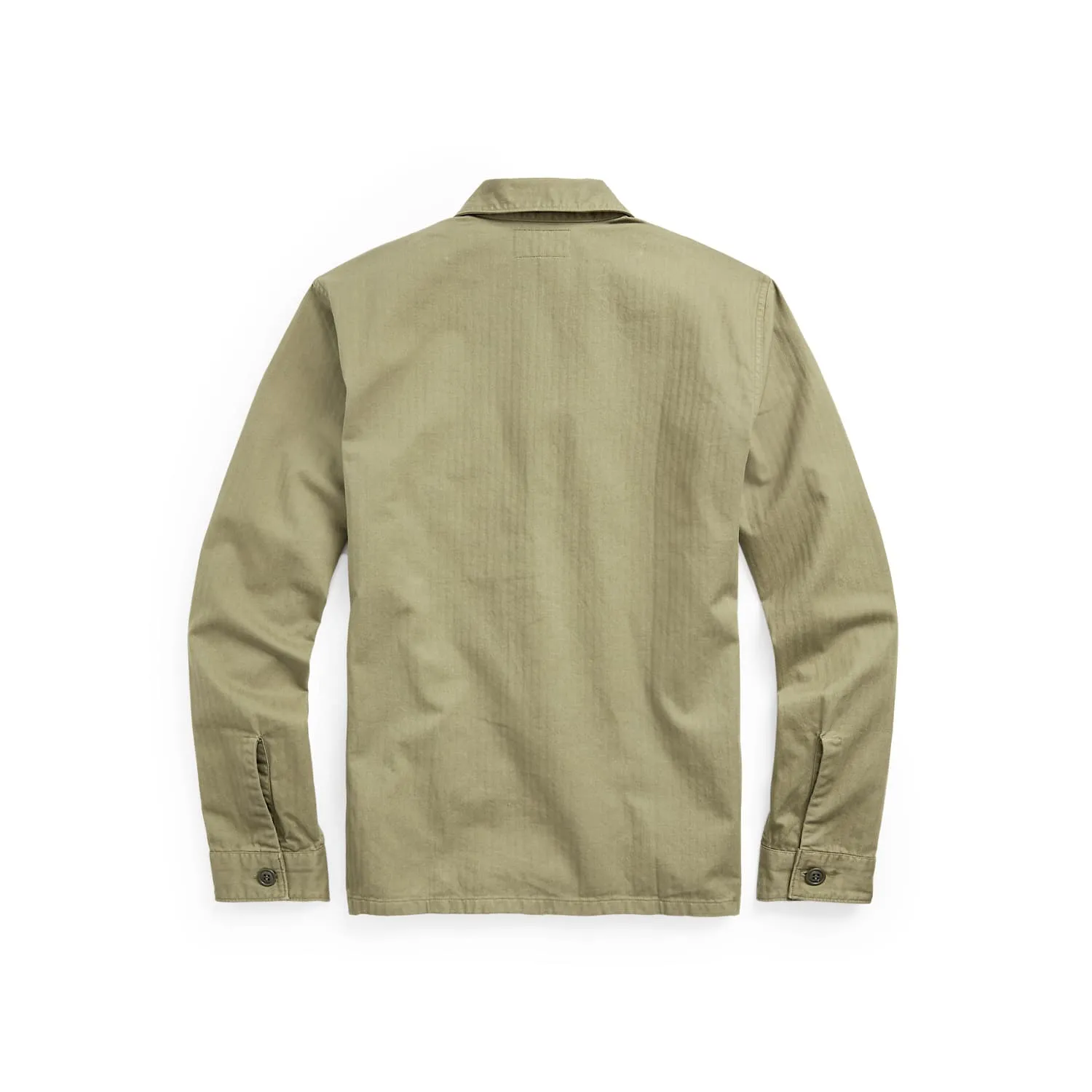 RRL Herringbone Twill Shirt Military Olive