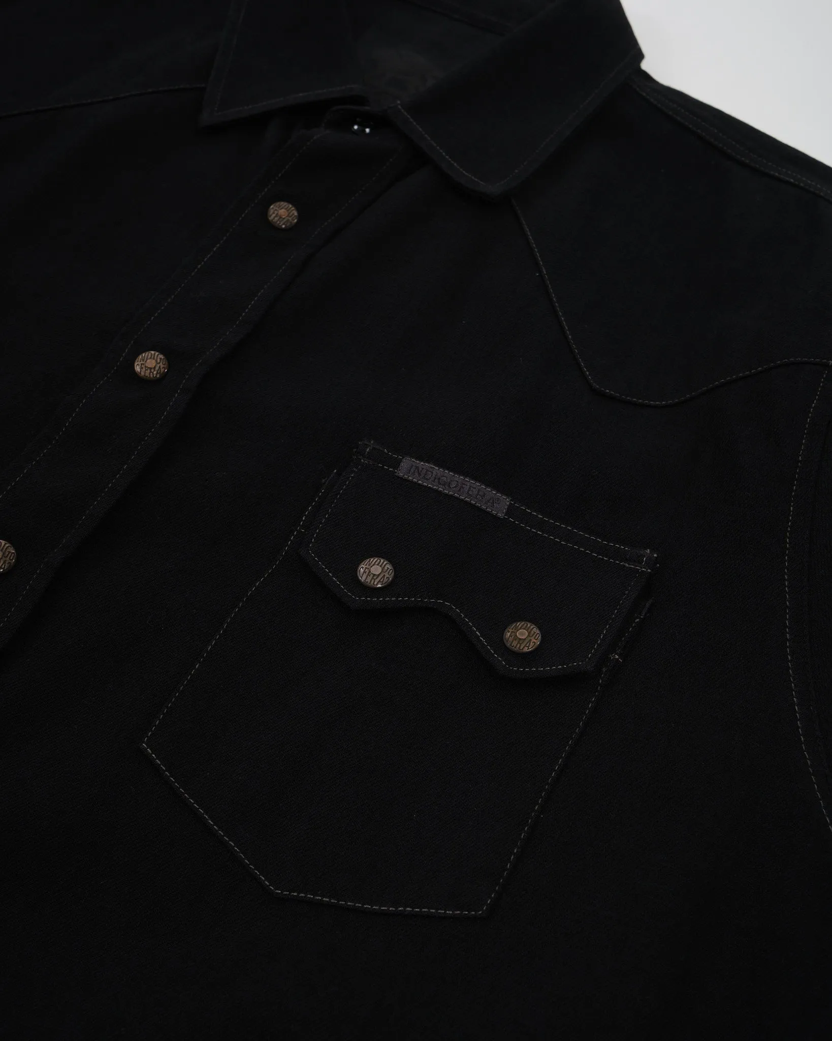 Ryman Shirt 8 oz Kochi Black Denim Rinsed