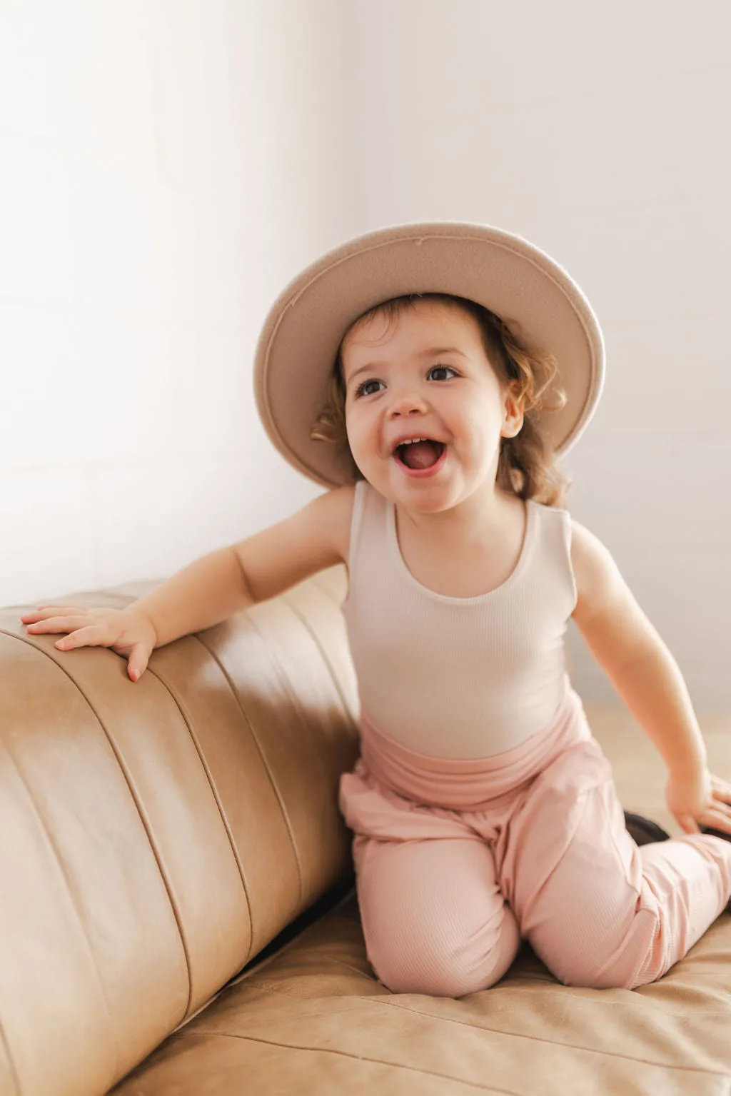 Sleeveless Bodysuit KIDS - BEIGE