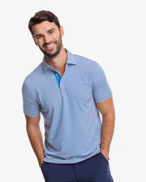 Southern Tide Men's brrr°-eeze Shores Striped Performance Polo Shirt - Rose Blush