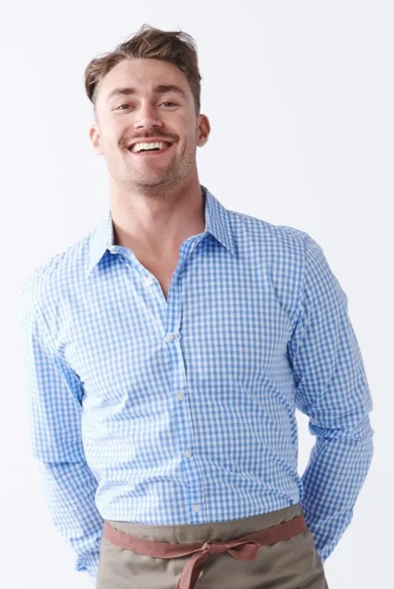 TEDDY Men's Essential Gingham Shirt - Long or Short Sleeve