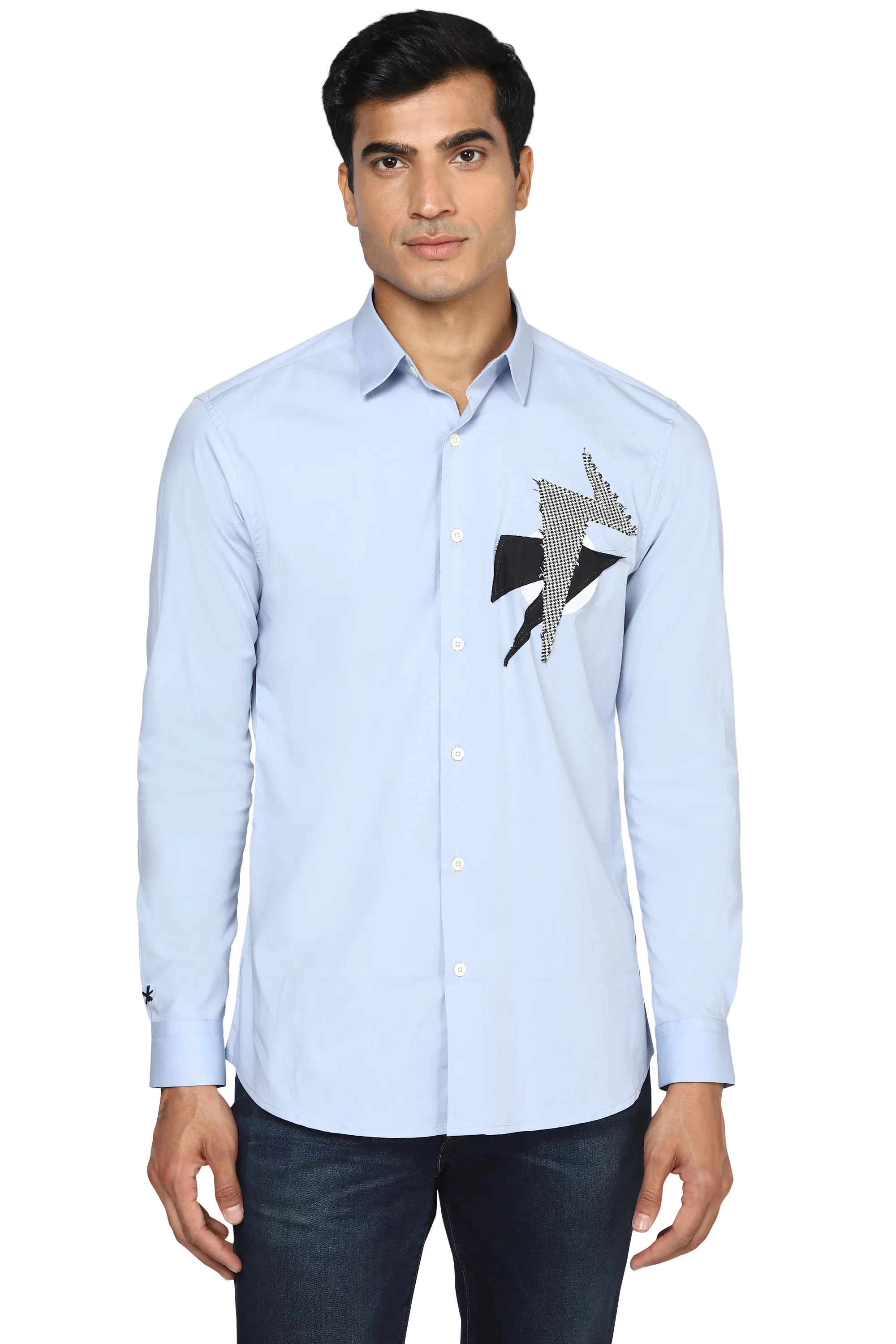 The Fragmented Shirt in Sky Blue