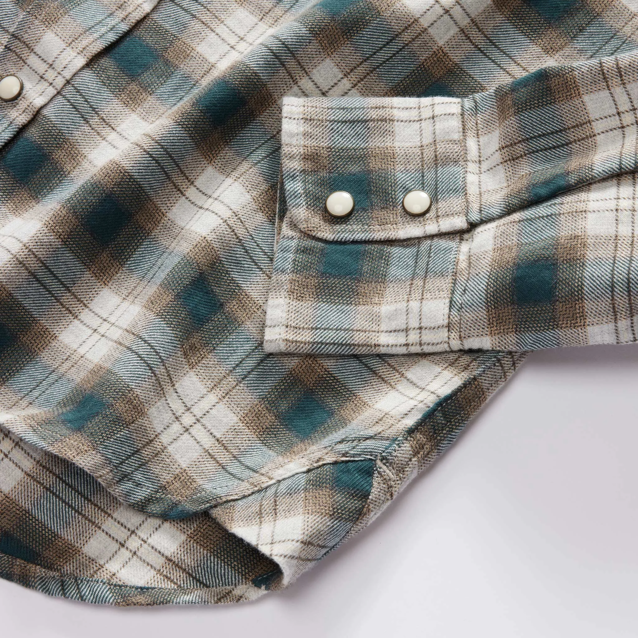 The Western Shirt in Wetland Plaid