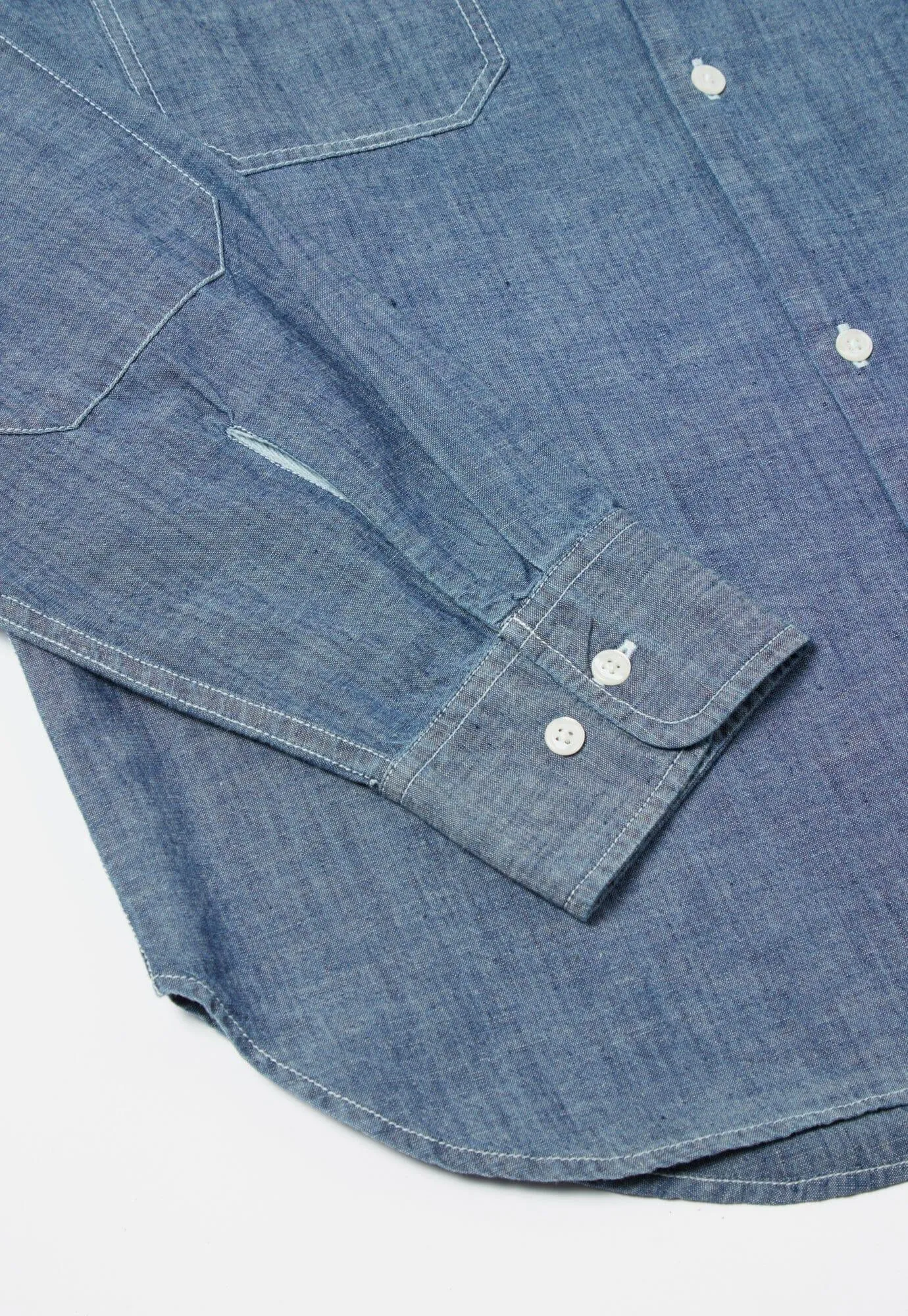 Universal Works - Worker Shirt In Indigo Chambray