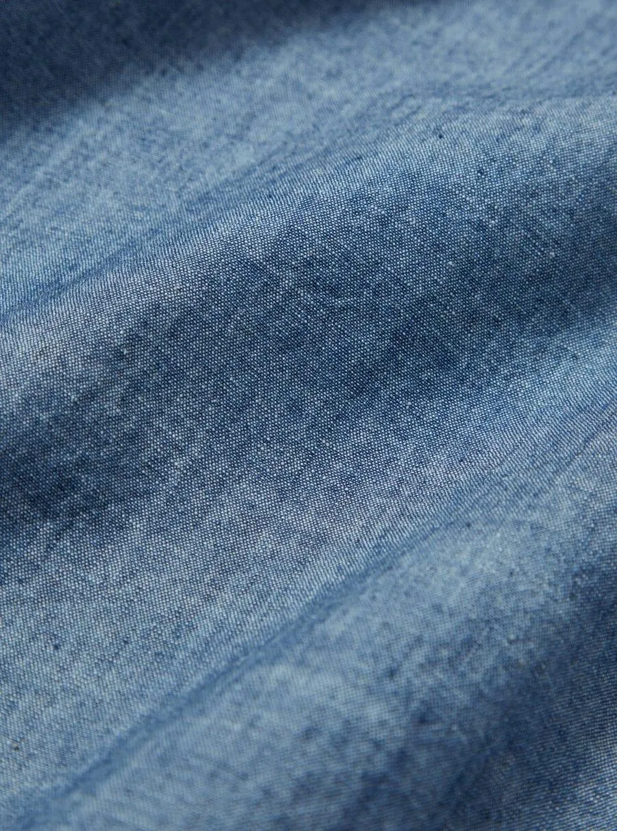 Universal Works - Worker Shirt In Indigo Chambray