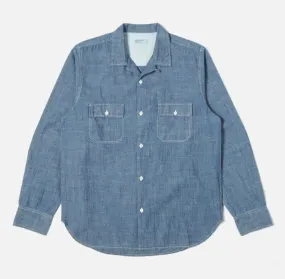 Universal Works - Worker Shirt In Indigo Chambray