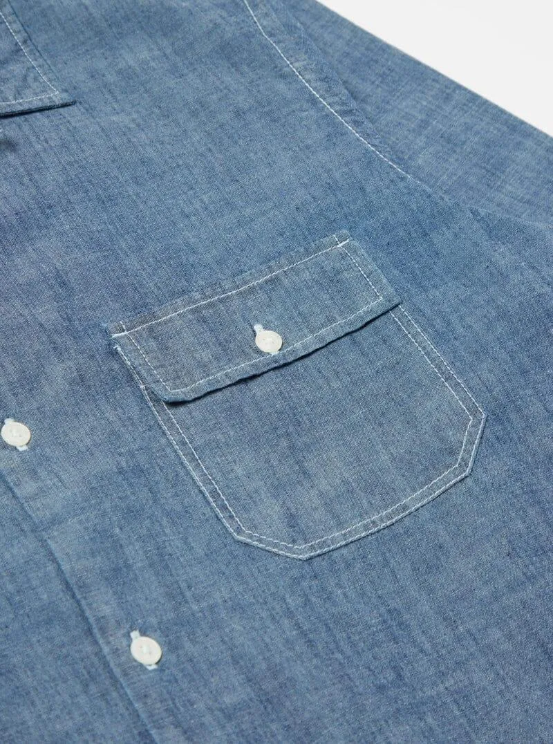 Universal Works - Worker Shirt In Indigo Chambray