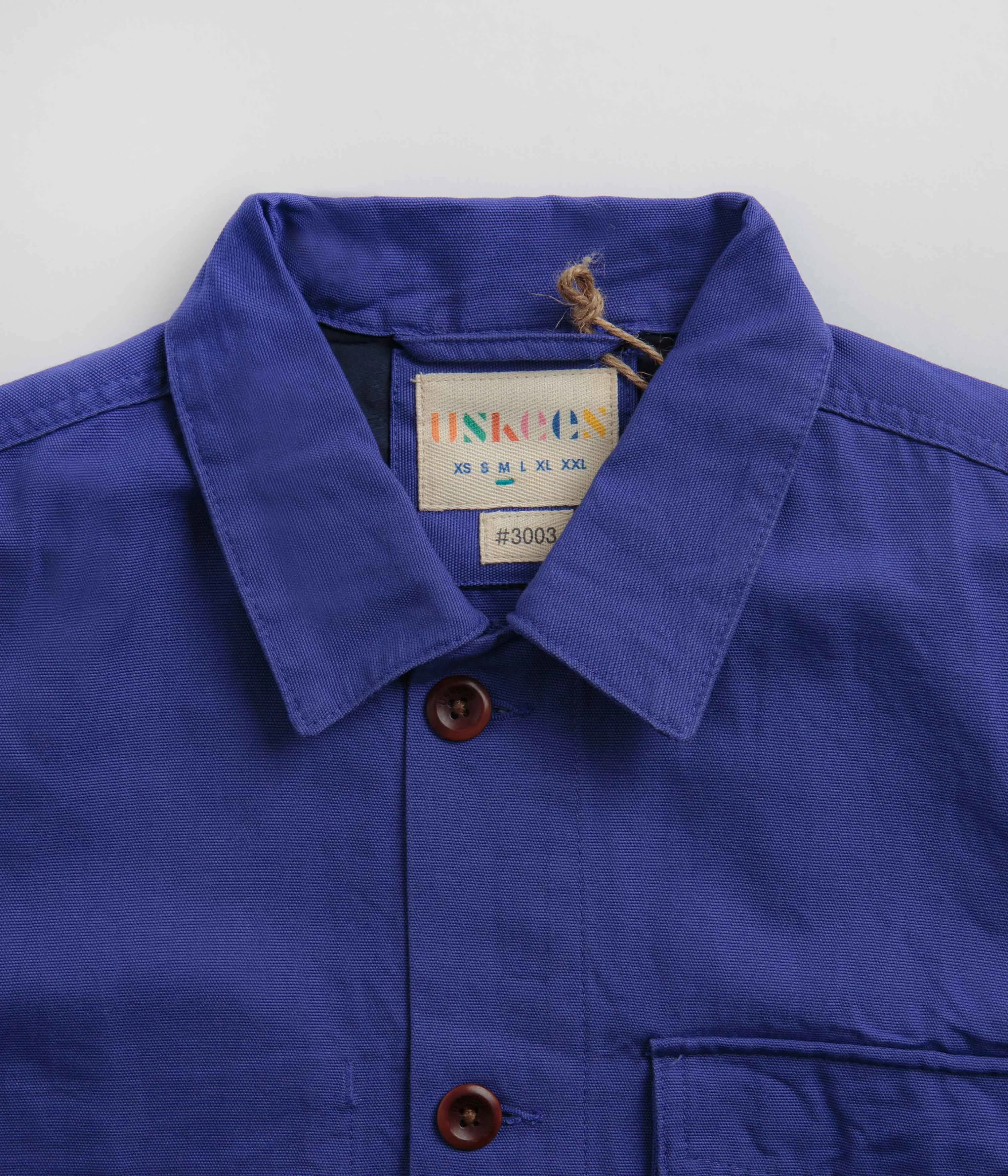 Blue Uskees 3003 Buttoned Work Shirt - Ultimate Style and Functionality