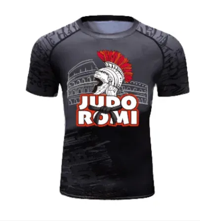 Warrior 'Judo | Roma' Elite Short Sleeve Compression Rashguard