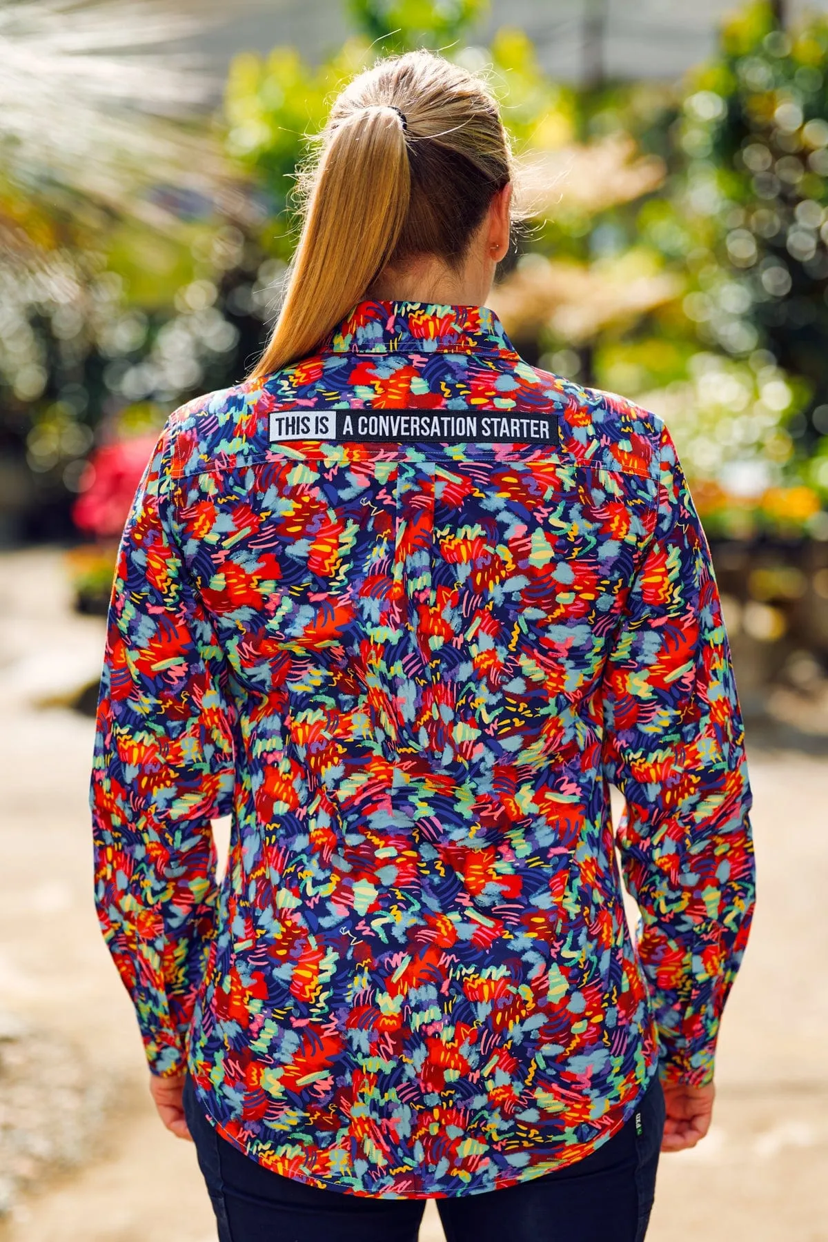 Women's Artsy Fartsy Full Print Workshirt