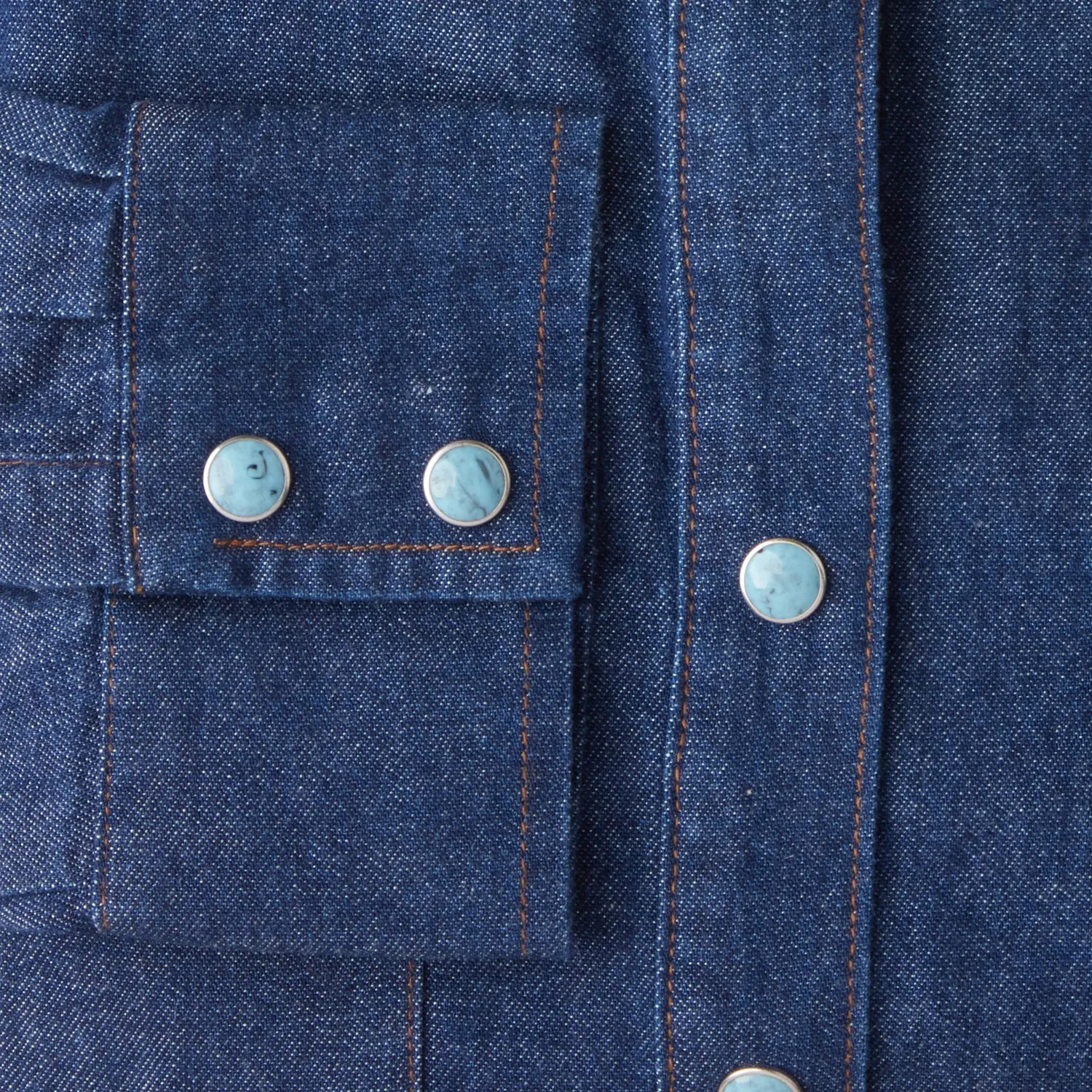 Women's Chambray Shirt :: Dark Denim