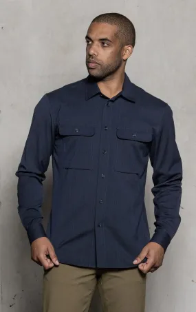 WOOL COTTON WORK SHIRT - CLEARANCE