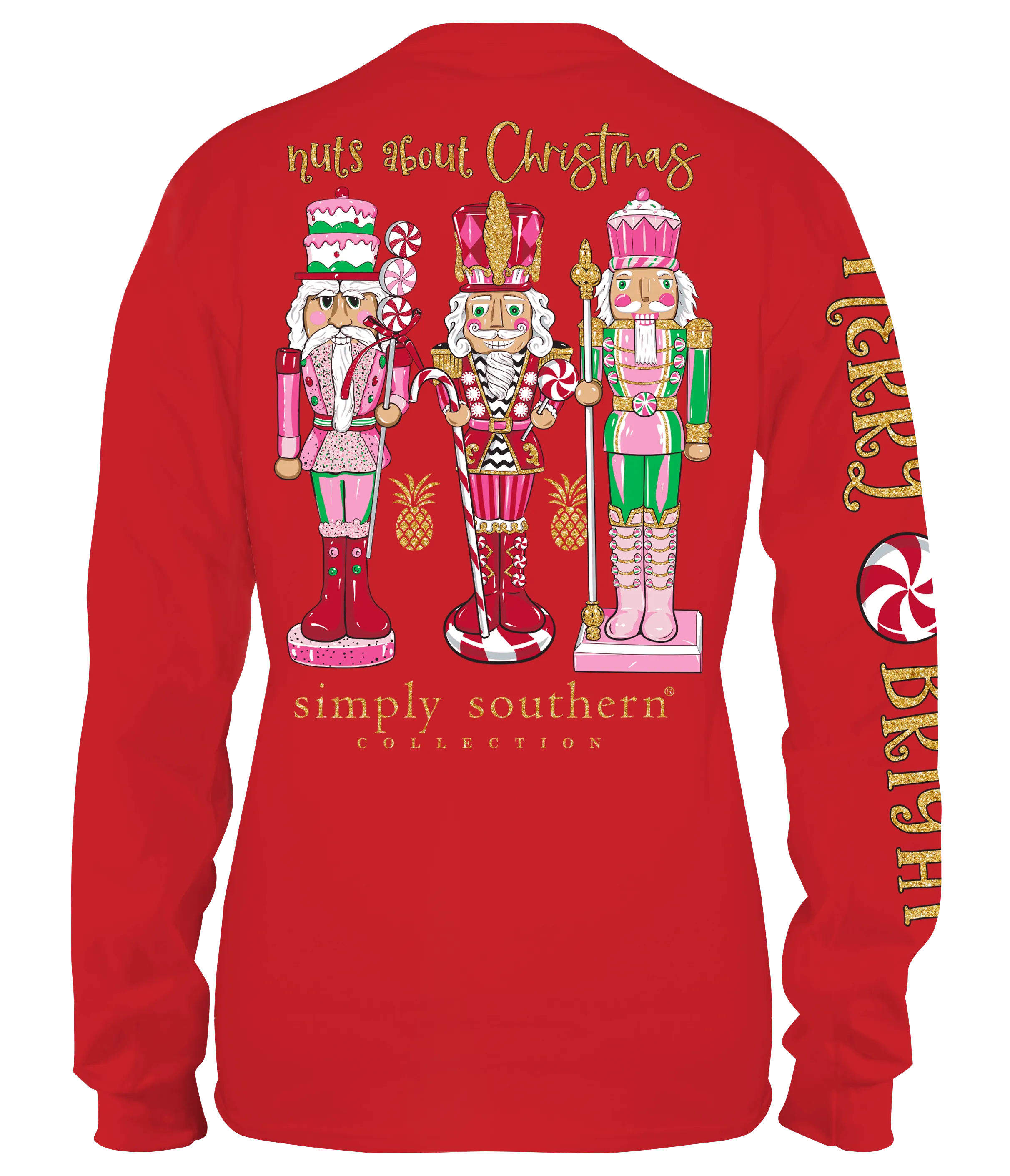 Youth 'Nuts About Christmas' Long Sleeve Tee by Simply Southern